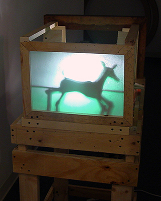 Ian Burns sculpture.Fair Game #1. 2005