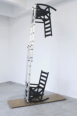 Ian Burns sculpture. Difficult to Ascend. 2014