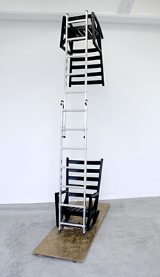 Ian Burns sculpture. Difficult to Ascend. 2014