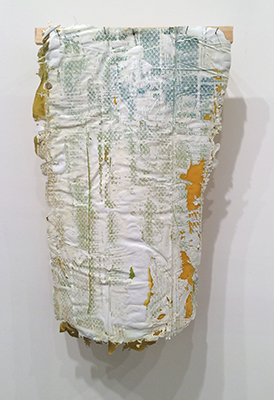 Ian Burns artwork. Banner - Green. 2015